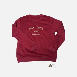 [USED!] Red New York Brooklyn Sweater